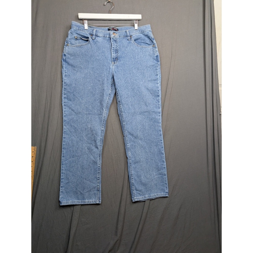 Lee Riders Womens Classic Fit Straight Leg Jeans Size 16P